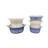 Pyrex Colonial Mist Casserole Dish Set **