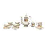 Porcelain Tea Set with Floral Design