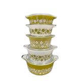 Pyrex Spring Blossom Green/Crazy Daisy Set
