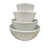 Milk Glass Mixing Bowls Set of 4