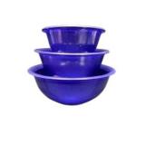 Pyrex Blue Clear Bottom Mixing Bowls Set of 3