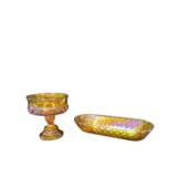 Indiana Glass Candy Dish & Basket