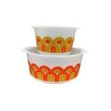 Pyrex Arches Mixing Bowl Set of 2