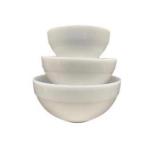 Fire King White Opaque Milk Glass Mixing Bowls