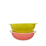 Pyrex Flamingo Pink & Yellow Desert Dawn Bowls