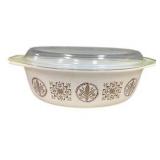 Pyrex Hex Signs Promotional Pattern Casserole Dish
