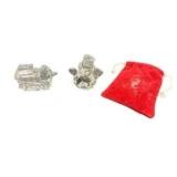 Waterford Crystal Santa Train & Snowman