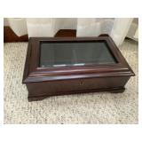 Wooden Jewelry Box w/ Key