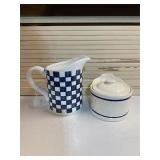 Pitcher and Salt Crock