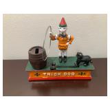 Cast Iron Mechanical Trick Dog & Clown Bank