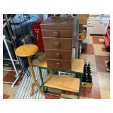Plant Stand, Shelf, & Drawer