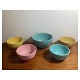 McCoy Mixing Bowls Lot of 5
