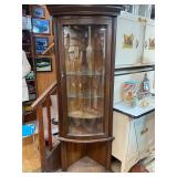 Wooden Corner Curio Cabinet 70 x16