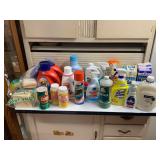 Large Lot of Used Cleaning & Laundry Supplies