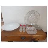 Glass S&P Shakers, Platters, Small Dishes, & More