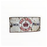 Red Crown Single Sided Porcelain Sign