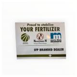 SFP Fertilizer Painted Metal Embossed Sign