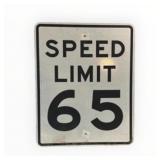 Speed Limit 65 Reflective Sign Kansas