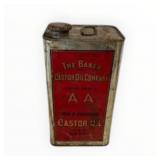 Baker Castor Oil Co Metal Can