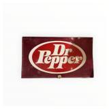 Large Dr. Pepper Painted Metal Sign