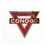 Conoco  Porcelain Pole Sign with original Ring