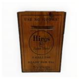 Hires Root Beer 5 Gallon Syrup Wood Shipping Box