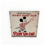 Mickey Mouse Club single-sided masonite sign