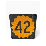 Kansas State HW 42 Sunflower Sign