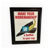 GM Framed Factory Poster General Motors