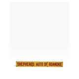 Shepherds Auto Dealership Single Sided Metal Sign