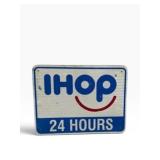 IHOP Interstate Singled Sided Metal Sign