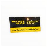 Western Union Painted Metal Sign