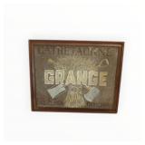 Grange Painted Metal Sign