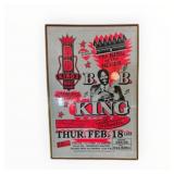 BB King Framed Event Poster