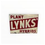 Lynks Hybrids Single Sided Embossed Metal Sign