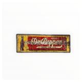 Large Dr Pepper 10-2-4 Embossed Painted Metal Sign