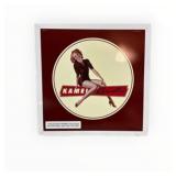 NOS Red Kamel Cigarettes Painted Metal Sign