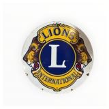 Lions International Single Sided Metal Sign