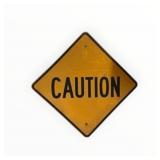 Heavy Embossed Reflective Caution Street Sign