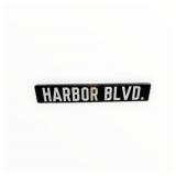 Porcelain Street Sign Harbor BLVD