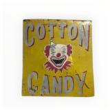 Hand Painted Metal Carnival Cotton Candy Sign