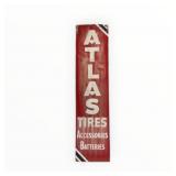 Atlas Tire Painted Metal Vertical Sign