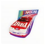 NASCAR Bud King of Beers Embossed Metal Sign