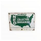 NFO Embossed Metal Sign