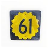 Interstate 61 Flower Metal Road Sign