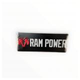 Ram Power Embossed Metal Sign