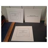 Three Signed Game commission prints with stamp