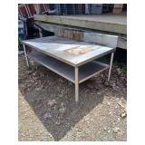 Metal Two-Piece Utility Table