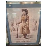 Framed Annie Oakley Poster