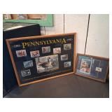 Two Wildlife Framed Art Pieces